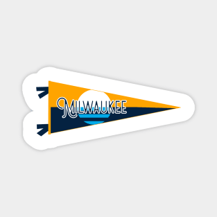 Milwaukee Flag Pennant Magnet