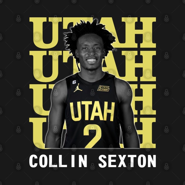 Utah Jazz Collin Sexton 2 by Thejockandnerd