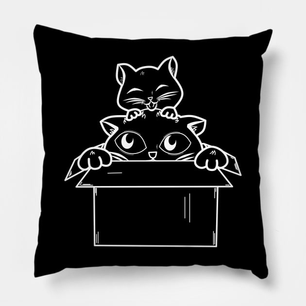 cats in boxes Pillow by Ticus7