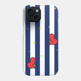 BT21 Tata Striped Pajamas Pattern Phone Case