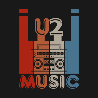 U2 Music Vintage Retro T-Shirt