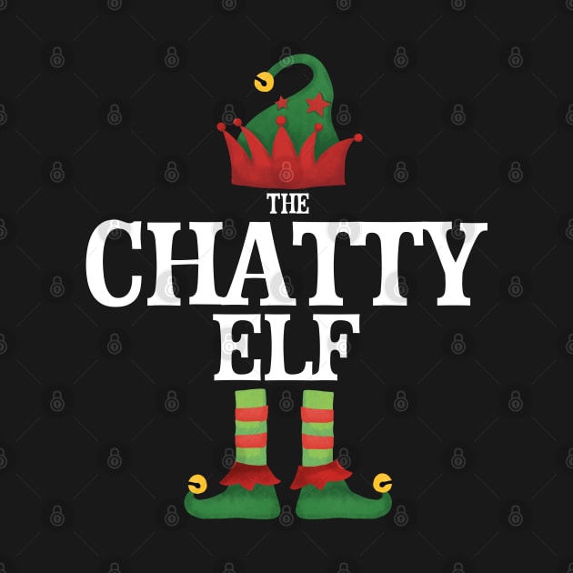 Chatty Elf Matching Family Group Christmas Party Pajamas by uglygiftideas