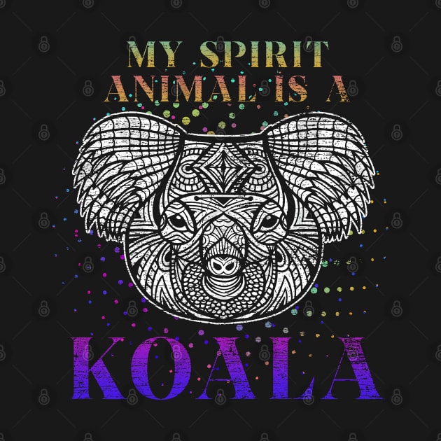 Koala Spirit Animal Retro Koalas by ShirtsShirtsndmoreShirts