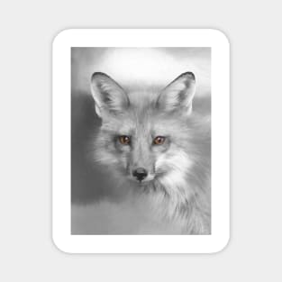 Red Fox Face Magnet