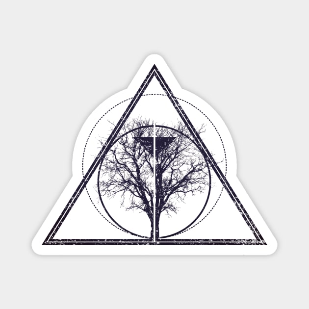 Tree of life / knowledge | Bodhi tree | Geometric design Magnet by ZuskaArt