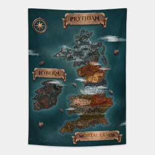 Prythian Map (ACOTAR) Tapestry