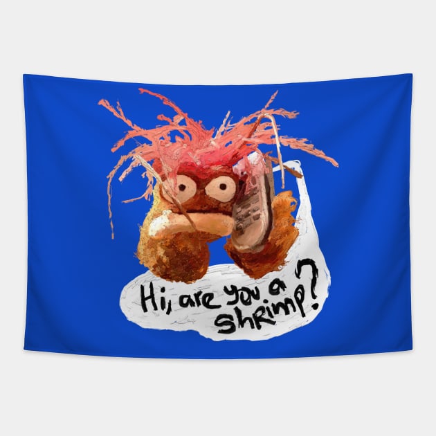 Hi, are you a shrimp? Tapestry by figue