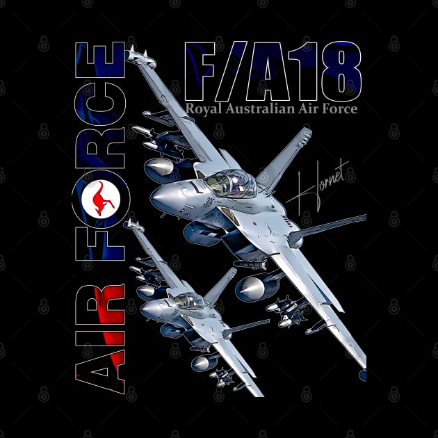 RAAF Australian Air Force FA18 Hornet Fighterjet by aeroloversclothing