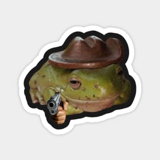 Frog Cowboy Magnet