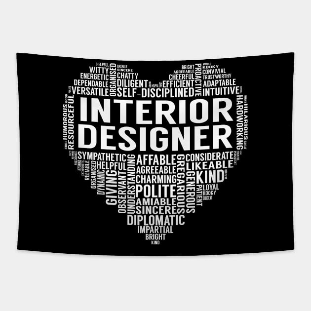 Interior Designer Heart Tapestry by LotusTee