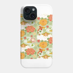 Japanese garden pattern Phone Case