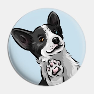 Cardigan Welsh Corgi | Brindle and White Pin