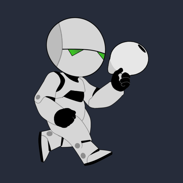 Marvin the Paranoid Android by RickyRicky