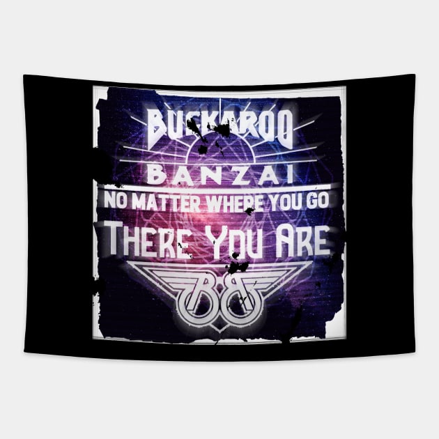 Team Banzai Tapestry by Jack Calvin Wolfe Illustrations