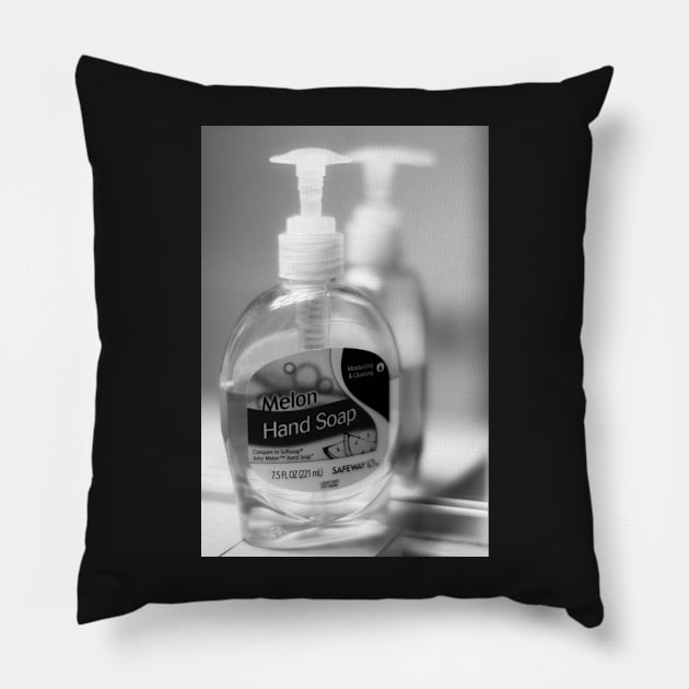 Soap Dispenser 12:46 Sunday Afternoon Pillow by thadz