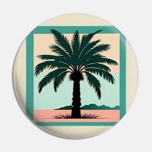 Palm Tree Print Pin