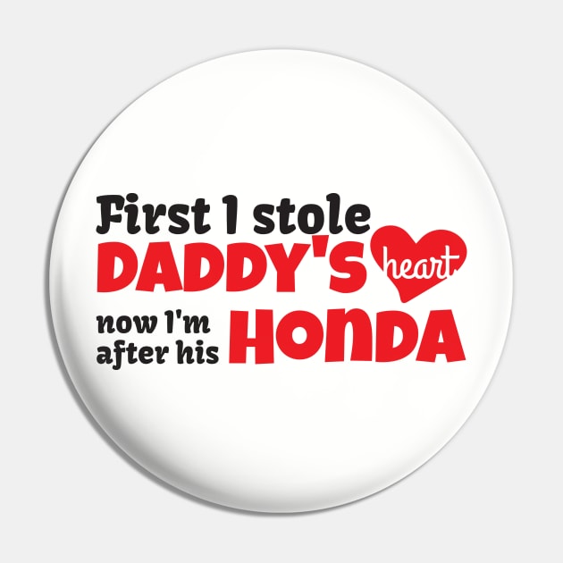 Daddy's Honda Pin by SoCalmama Creations