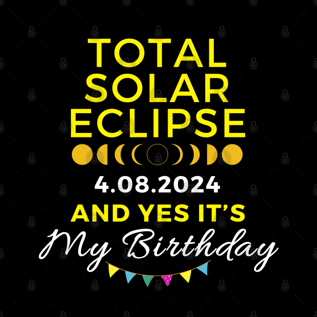 TOTAL SOLAR ECLIPSE 2024 AND YES IT'S MY BIRTHDAY by Lolane