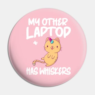 My Cat Has Whiskers Cat Lover Party Hat Pin