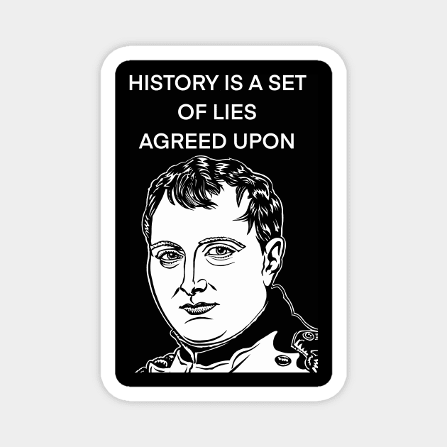 NAPOLEON quote .3 - ink portrait Magnet by lautir