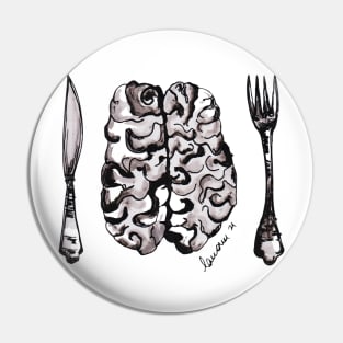 eat my brain Pin