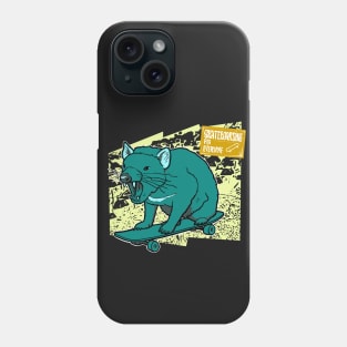 Tasmanian Devil Skateboarding Phone Case