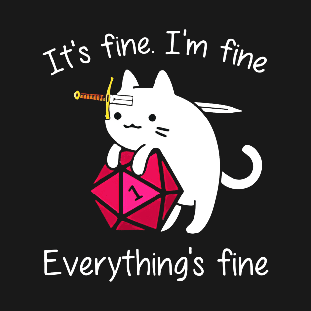 Its Fine Im Fine Everythings Fine Cats by cobiepacior