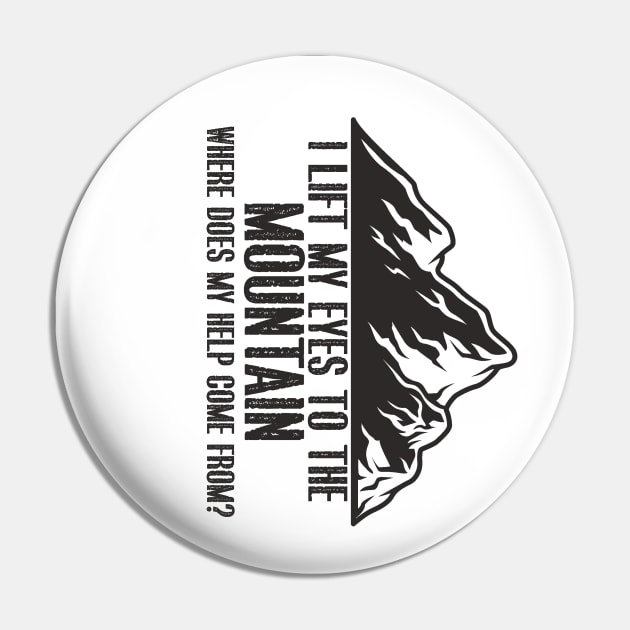 Mountains Christian Bible Verse Pin by Polos