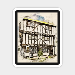 The Cherub Inn - Watercolour Magnet