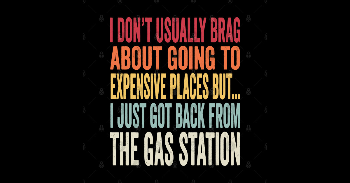 Funny Gas Station Joke Inflation Meme Inflation Sticker TeePublic