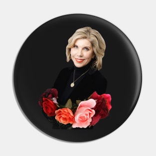 Christine Baranski Floral Pin