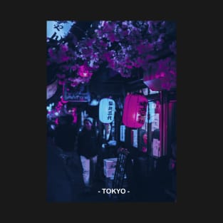 Tokyo Street Neon Synthwave T-Shirt