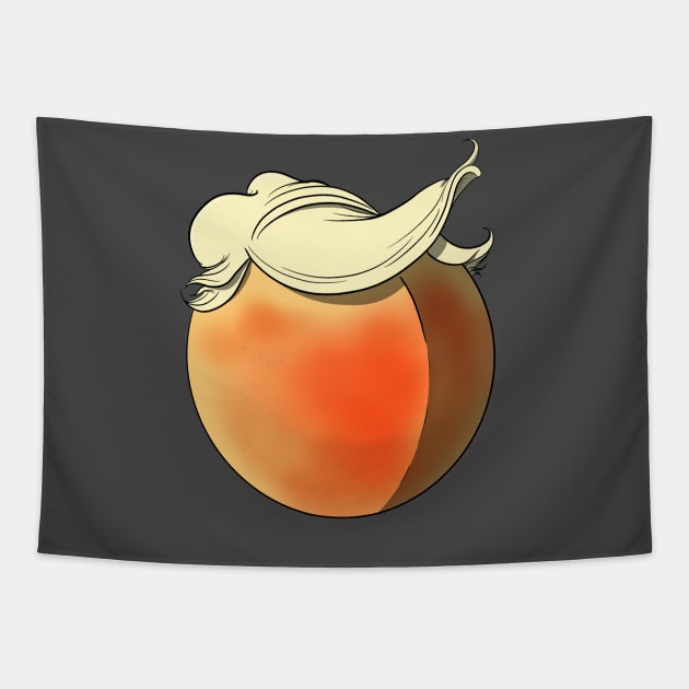 It’s A Bigly Peach Tapestry by ArtOfJHammond