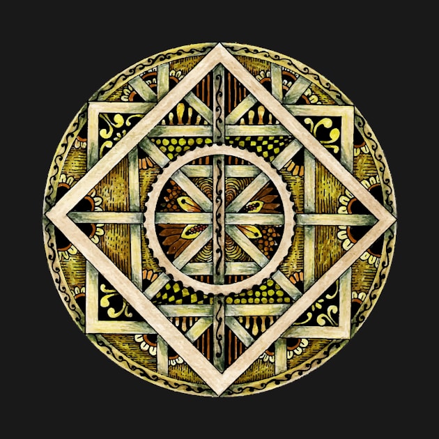 Golden Mandala by mahinaz