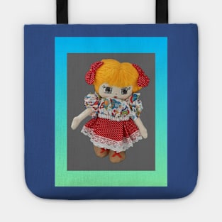 Doll illustration with frame Tote