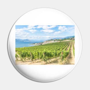 Okanagan Valley Vineyard View Pin