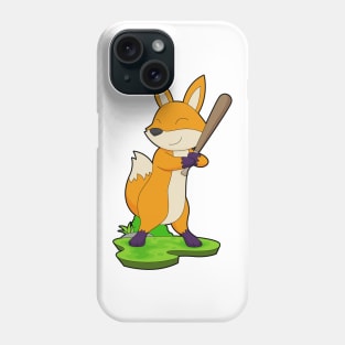 Fox Baseball Baseball bat Phone Case