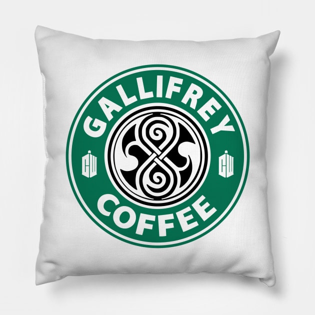 Gallifrey Coffee Pillow by NotoriousMedia