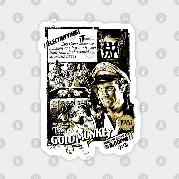 Tales of the Gold Monkey TV series Nostalgic 80's Magnet by Joaddo