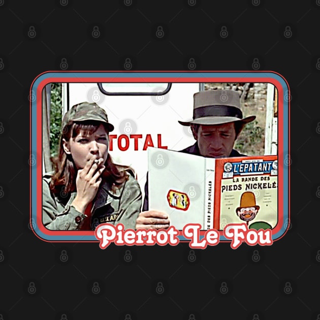 Pierrot Le Fou /// Retro Aesthetic Fan Design by DankFutura