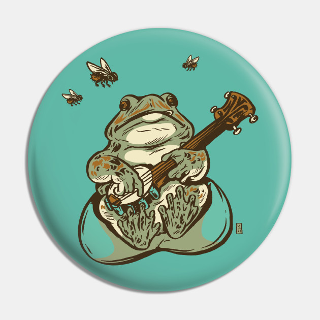 Banjo Frog Pin