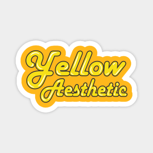 Happy Yellow Aesthetic Magnet