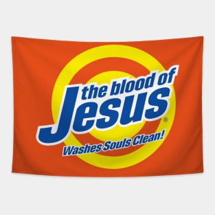 Blood of Jesus Christ - Funny, Cute Faith-Based Christian Tapestry