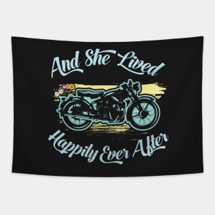 MOTORCYCLES: And She Lived Happily Ever After Tapestry