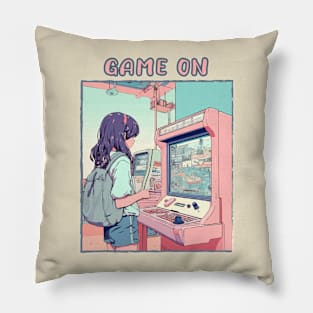 Game on Girl Pillow