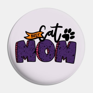 Best Cat Mom Shirt Pin