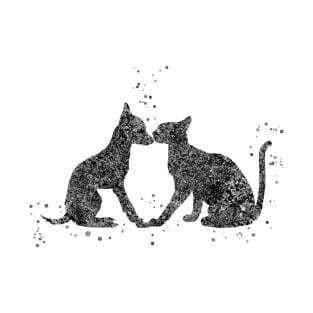 Cat and dog kissing T-Shirt