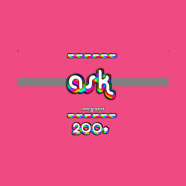 Ask 2000 ColorGroove Retro-Rainbow-Tube nostalgia (wf) by Blackout Design