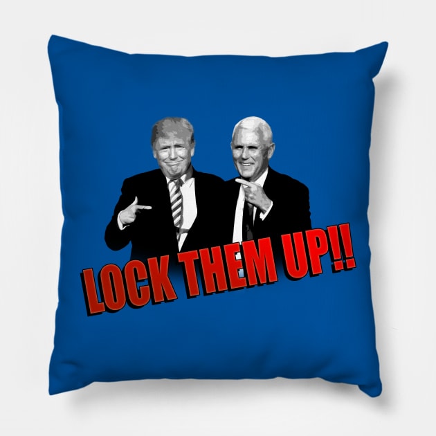 Lock Trump Up Pillow by SeattleDesignCompany