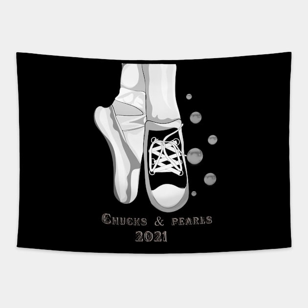 Chucks and Pearls 2021 Tapestry by SoulVector